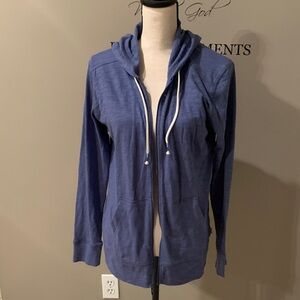 Eddie Bauer Women's Lightweight Indigo Zip-Up Hoodie